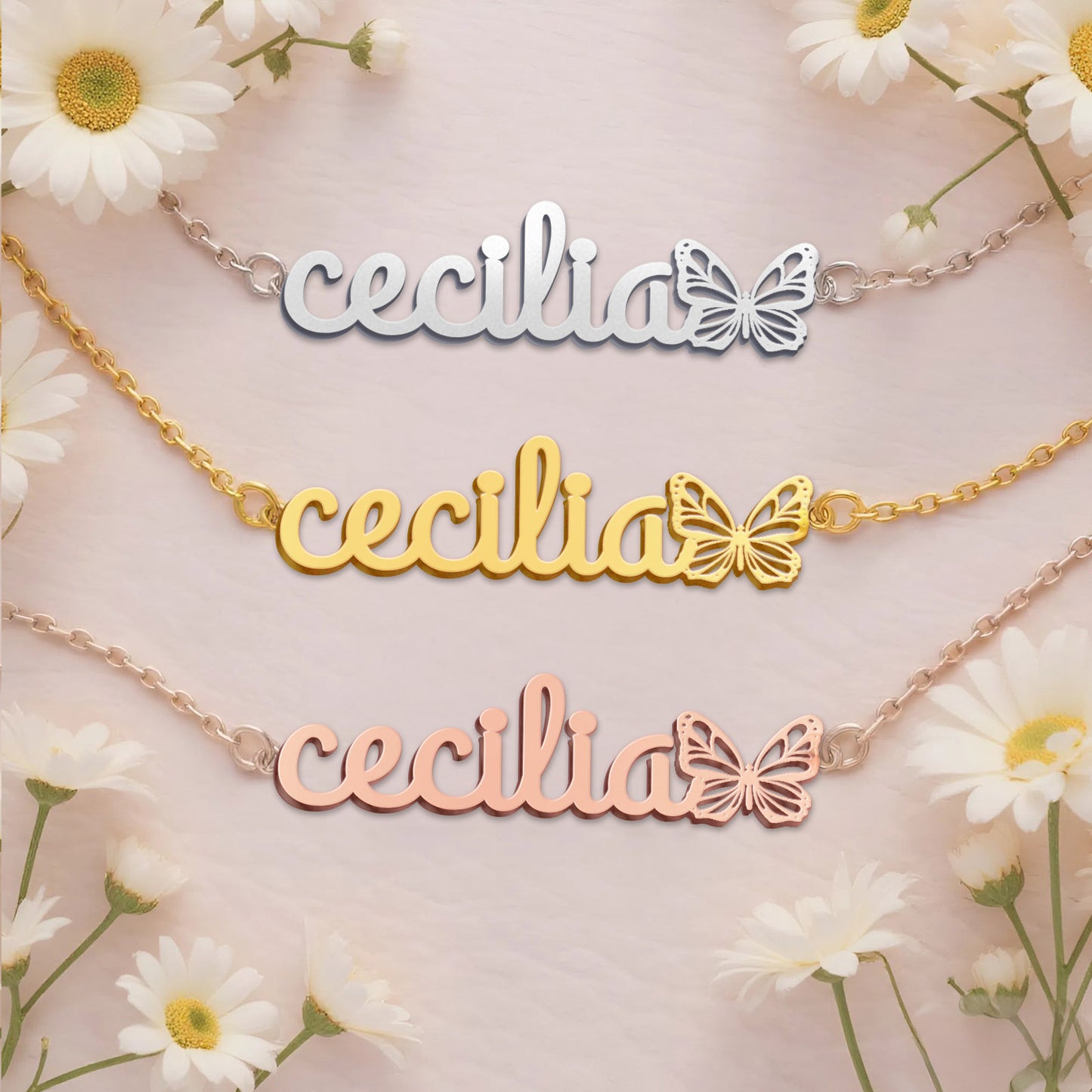 CECILIA TTL01 Personalized Name Necklace – Perfect Gift