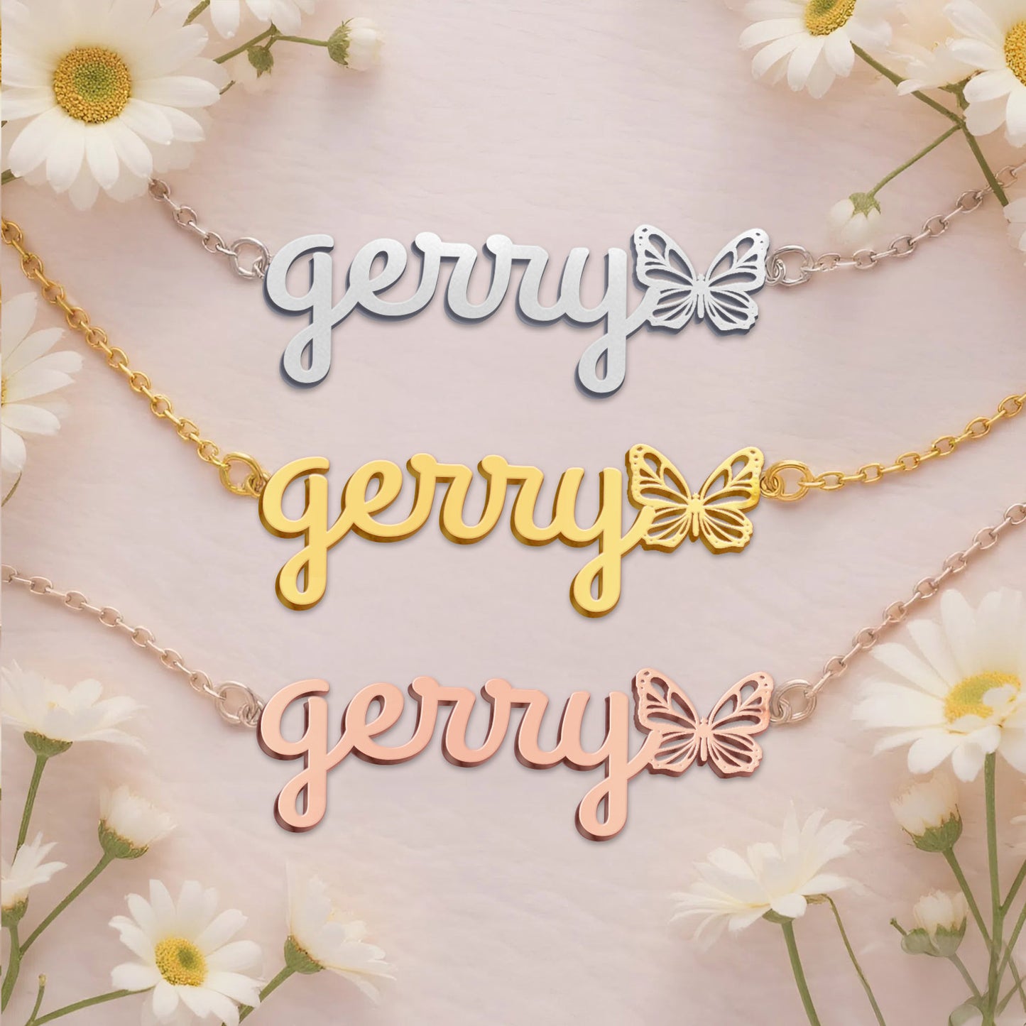 GERRY TTL01 Personalized Name Necklace – Perfect Gift