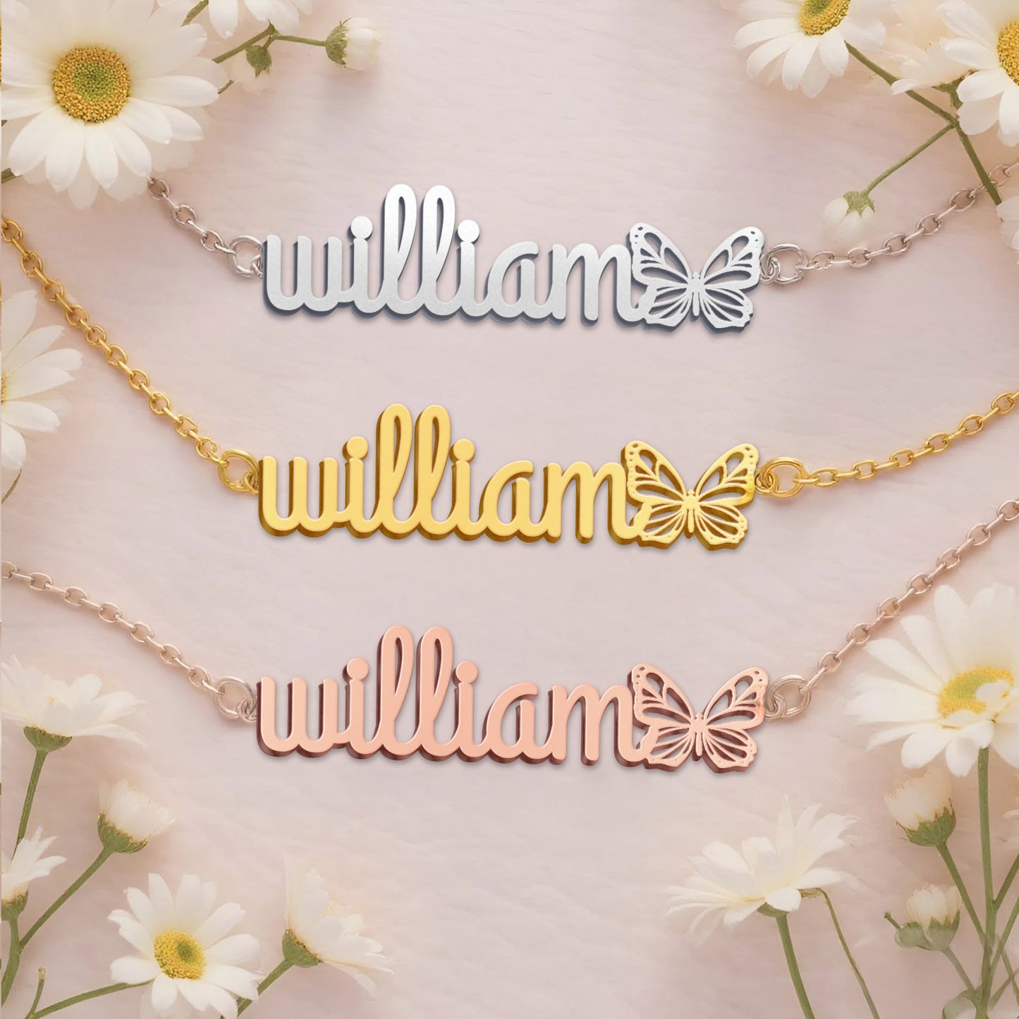 WILLIAM TTL01 Personalized Name Necklace – Perfect Gift