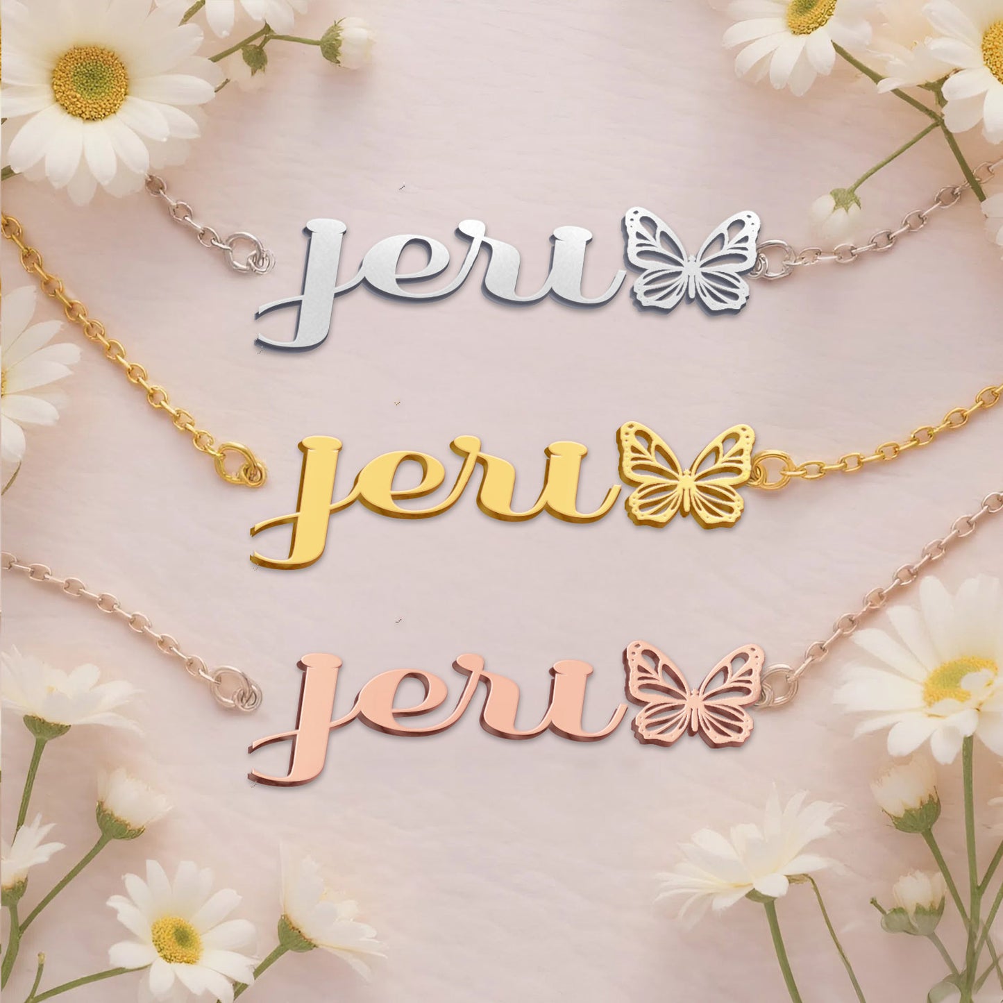 JERI TTX22 Personalized Name Necklace – Perfect Gift