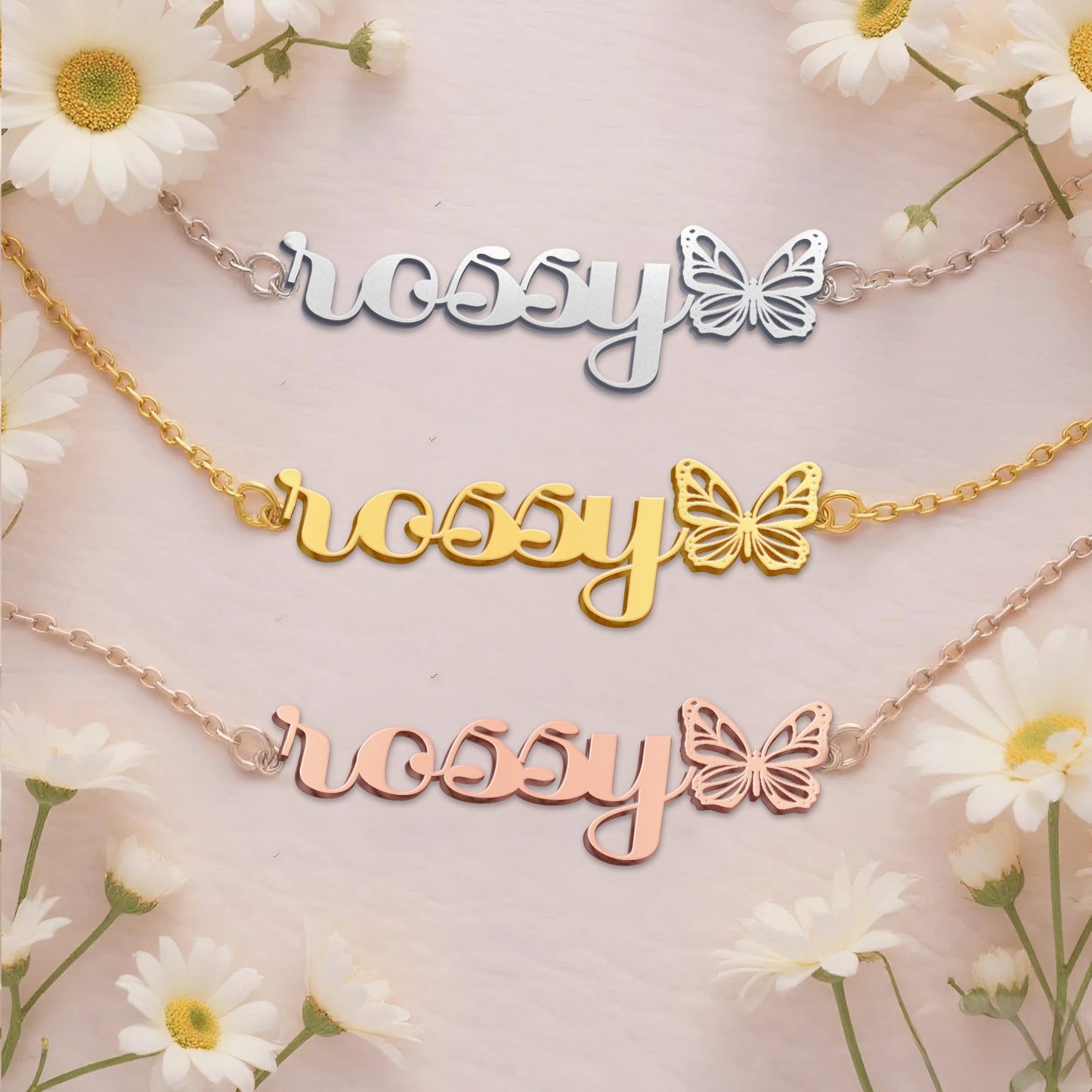 ROSSY TTX22 Personalized Name Necklace – Perfect Gift