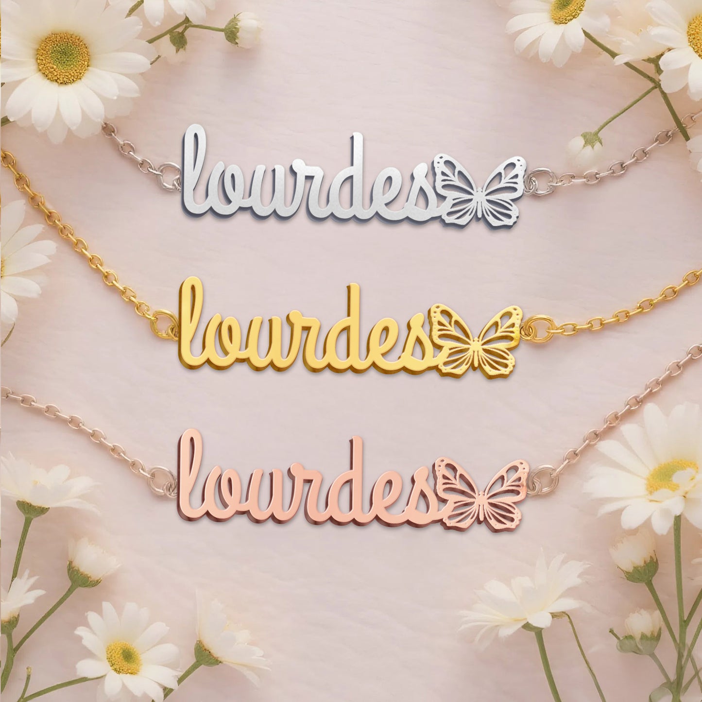 LOURDES TTL01 Personalized Name Necklace – Perfect Gift