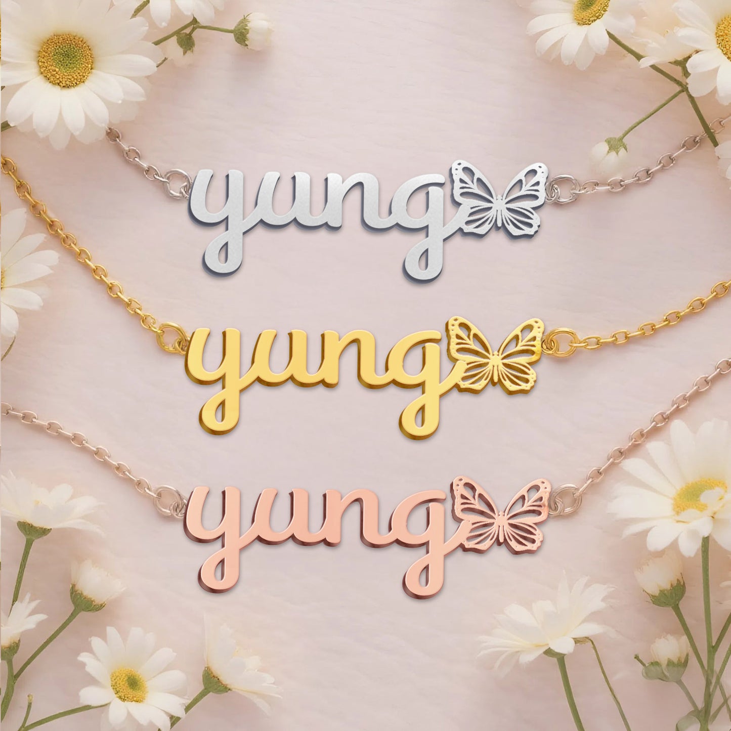 YUNG TTL01 Personalized Name Necklace – Perfect Gift