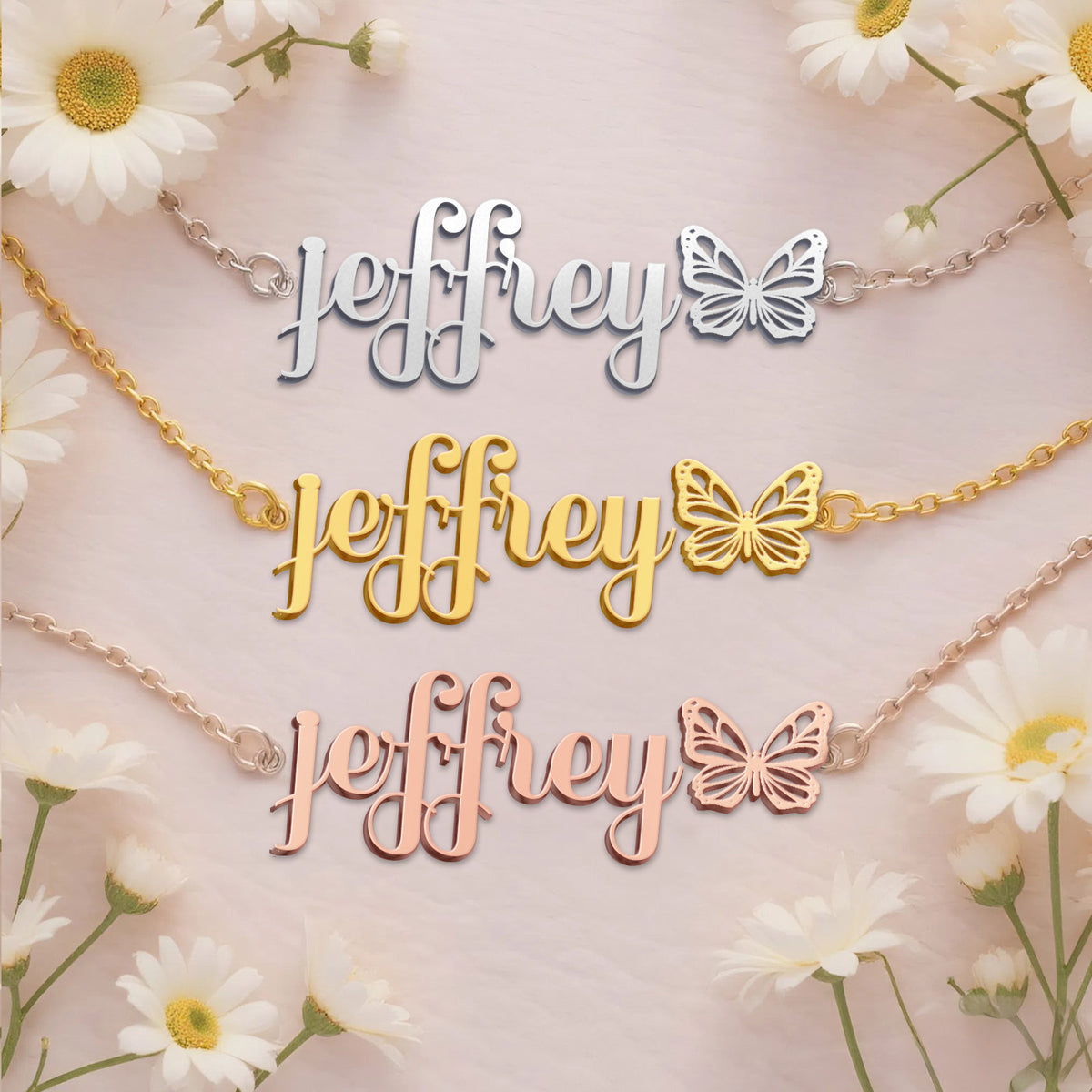 JEFFREY TTX22 Personalized Name Necklace – Perfect Gift