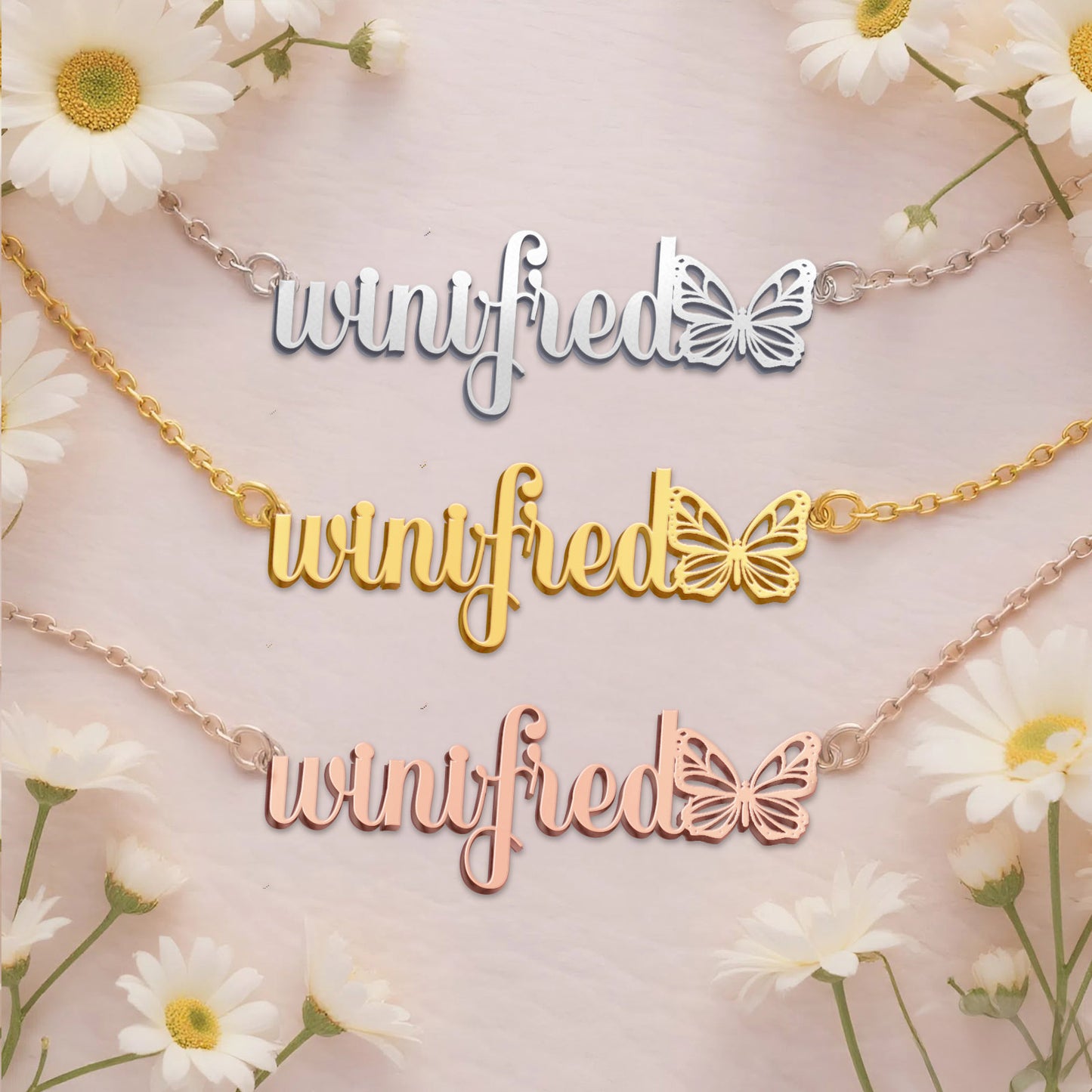 WINIFRED TTX22 Personalized Name Necklace – Perfect Gift