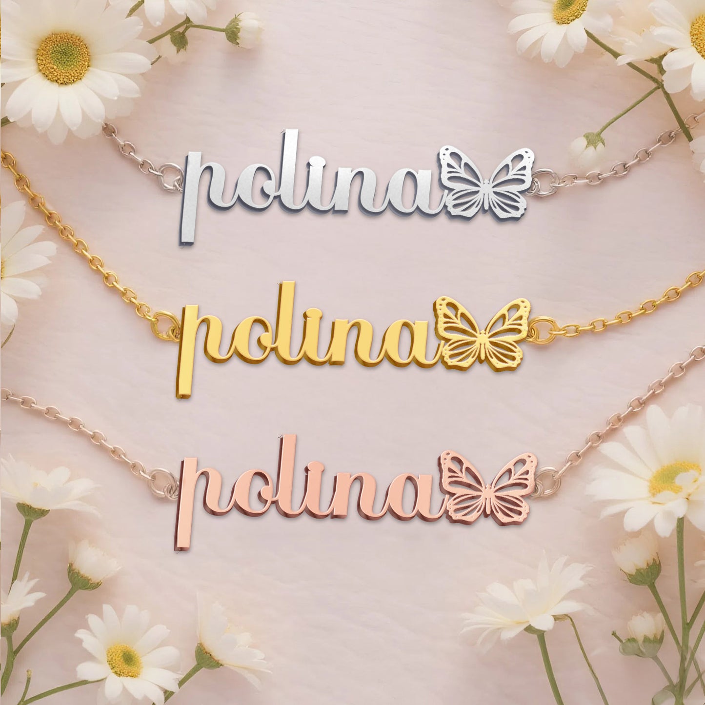 POLINA TTX22 Personalized Name Necklace – Perfect Gift