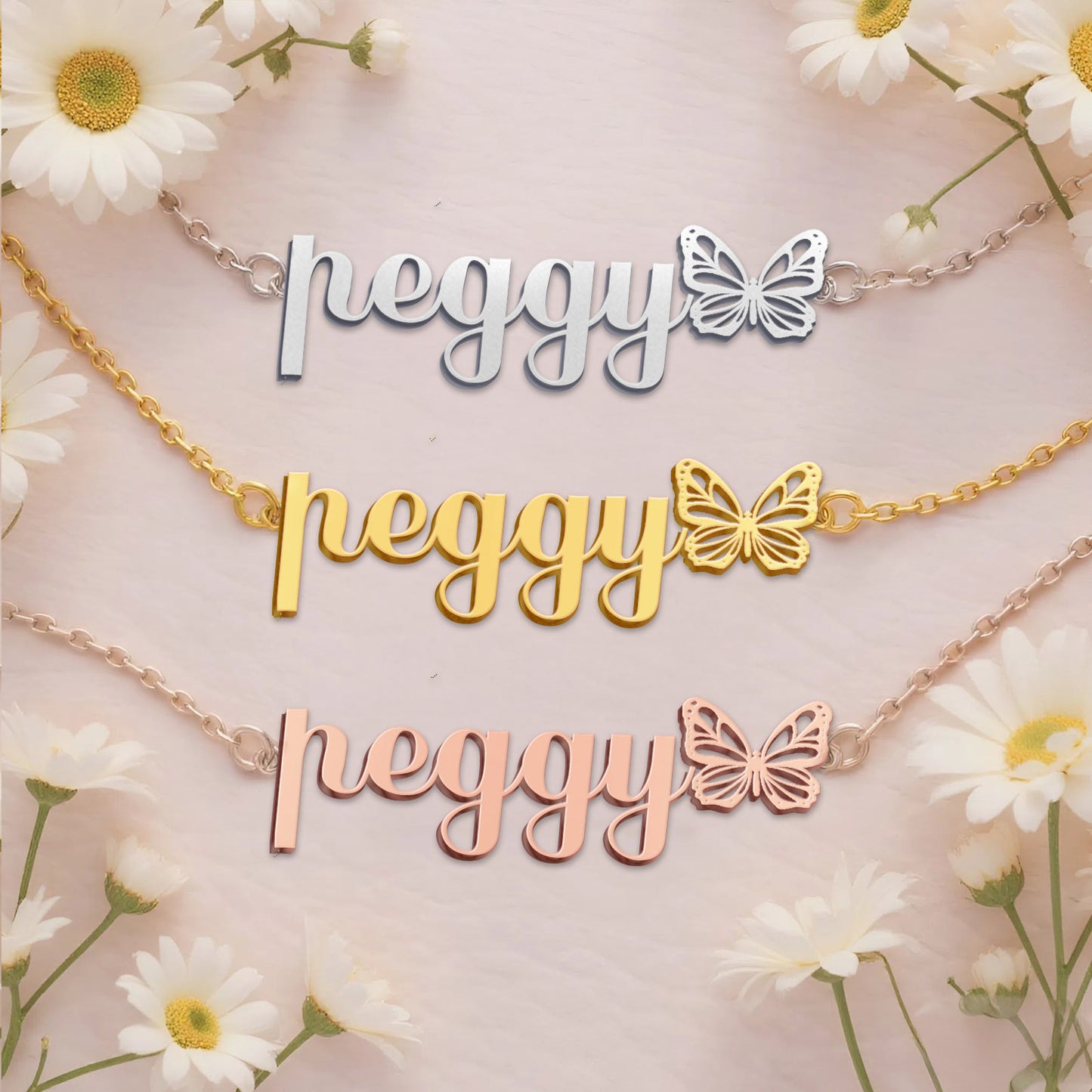 PEGGY TTX22 Personalized Name Necklace – Perfect Gift