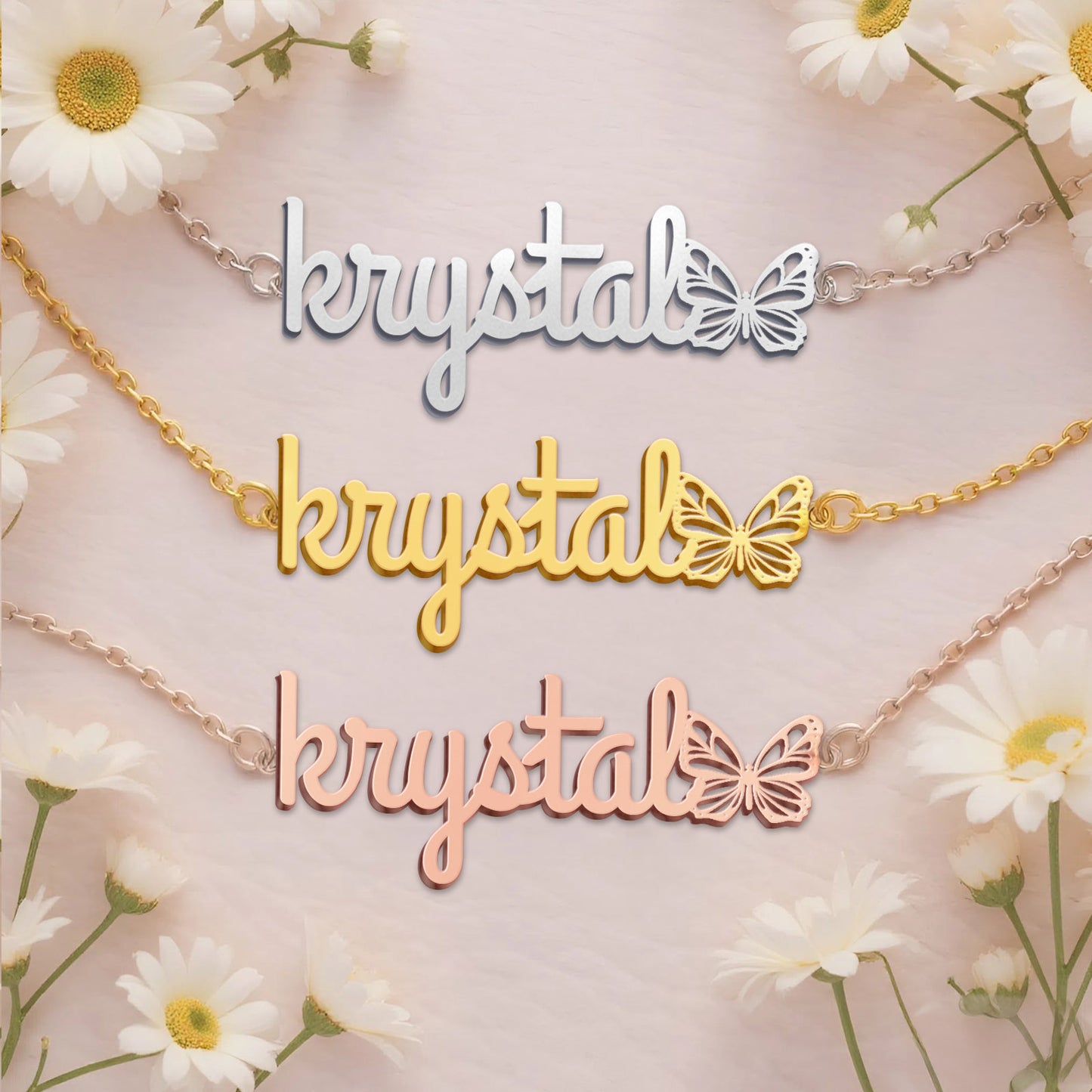 KRYSTAL TTL01 Personalized Name Necklace – Perfect Gift