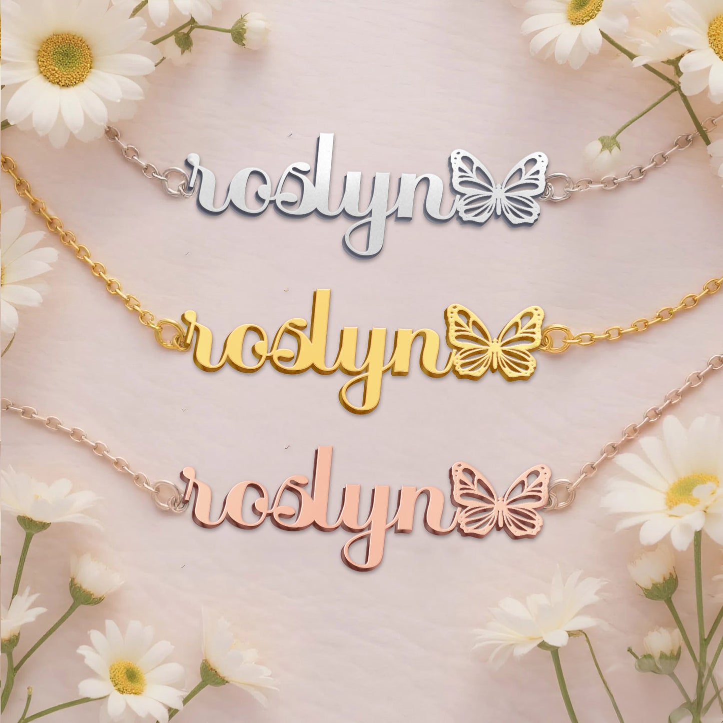 ROSLYN TTX22 Personalized Name Necklace – Perfect Gift
