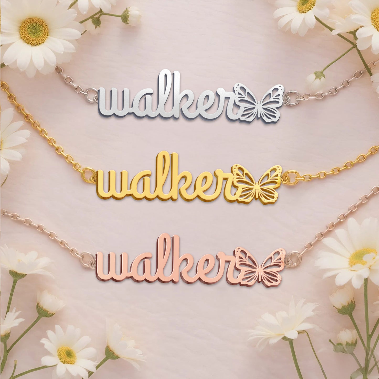 WALKER TTL01 Personalized Name Necklace – Perfect Gift