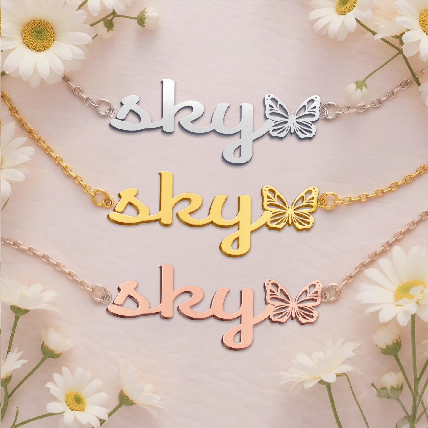 SKY TTL01 Personalized Name Necklace – Perfect Gift