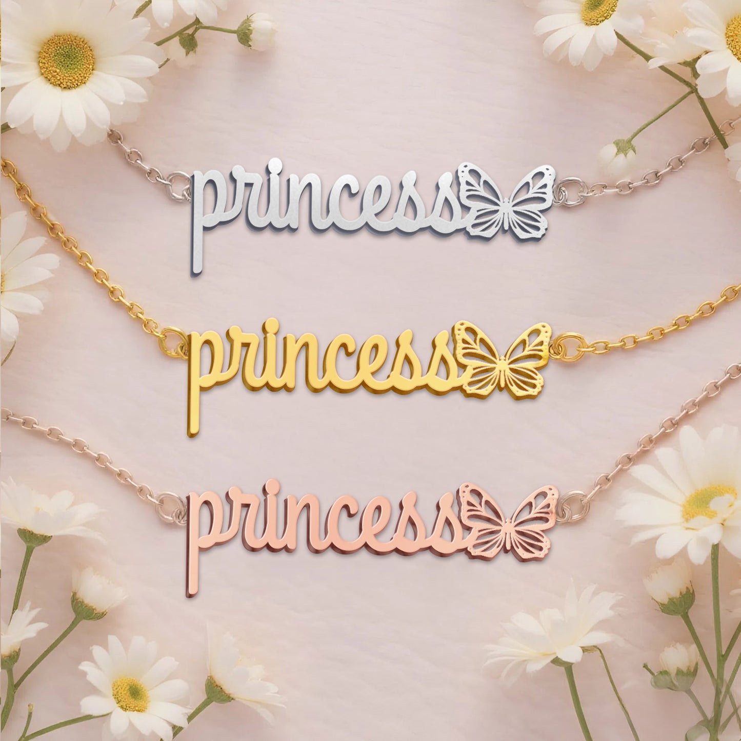 PRINCESS TTL01 Personalized Name Necklace – Perfect Gift