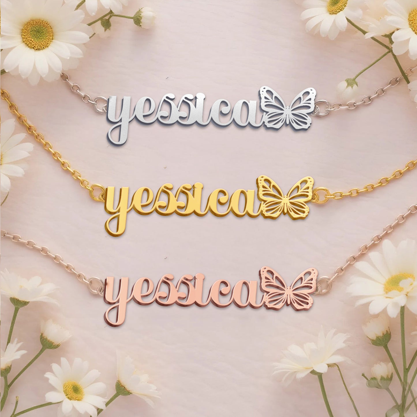 YESSICA TTX22 Personalized Name Necklace – Perfect Gift