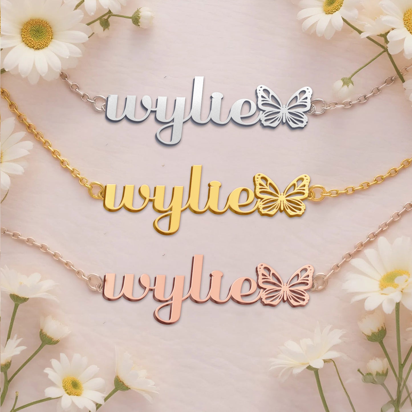 WYLIE TTX22 Personalized Name Necklace – Perfect Gift