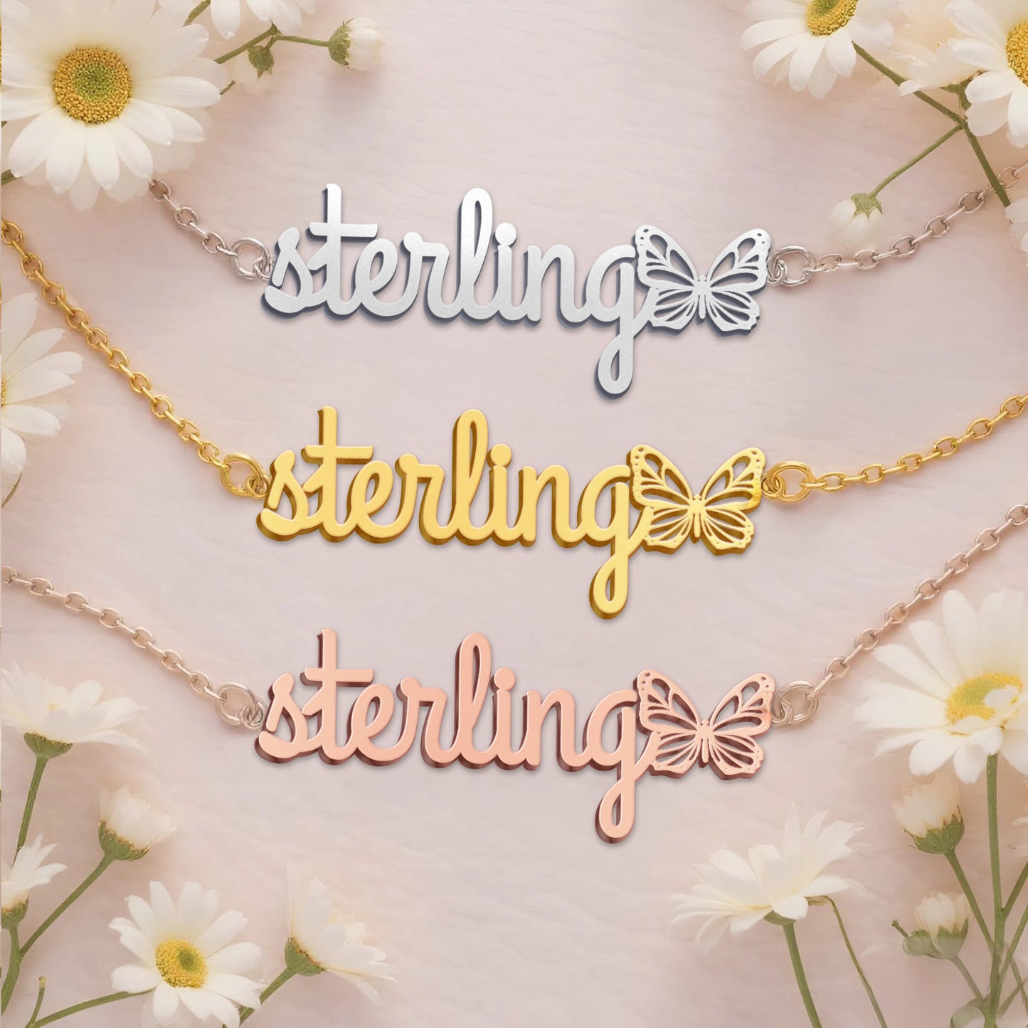 STERLING TTL01 Personalized Name Necklace – Perfect Gift