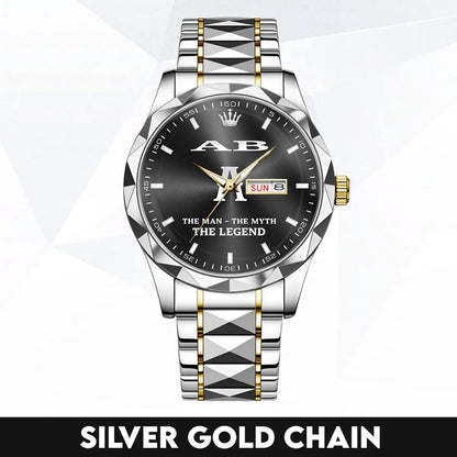 AB H79K-01 Engraved Watches Luxury Alloy-Men For Men Personalized