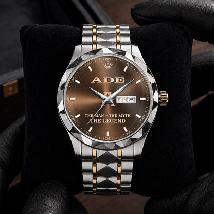 ADE H79K-04 Engraved Watches Luxury Alloy-Men For Men Personalized