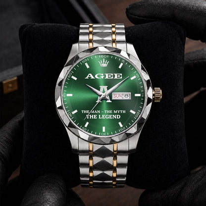 AGEE K3579-102 Luxury Alloy-Men Watch, Personalized Premium Gift for Anniversary