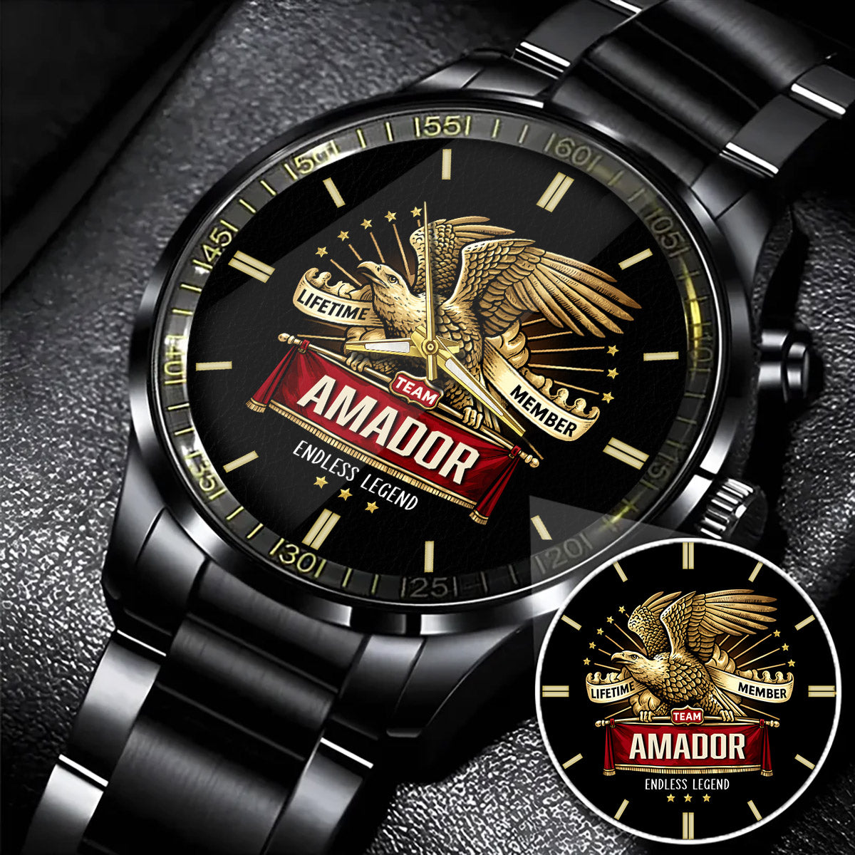 Red Sport Watch - Water Resistant