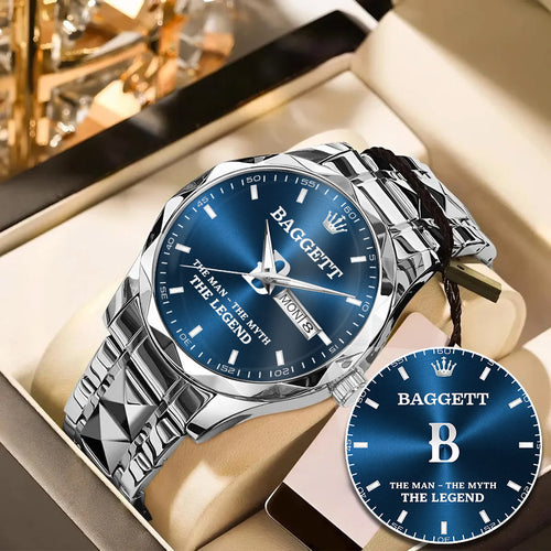 BAGGETT H79K-03 Engraved Watches Luxury Alloy-Men For Men Personalized