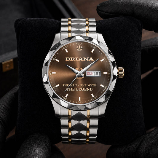 BRIANA H79K-04 Engraved Watches Luxury Alloy-Men For Men Personalized