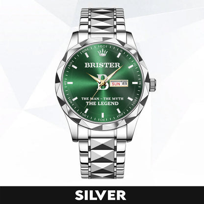 BRISTER K3579-102 Luxury Alloy-Men Watch, Personalized Premium Gift for Anniversary