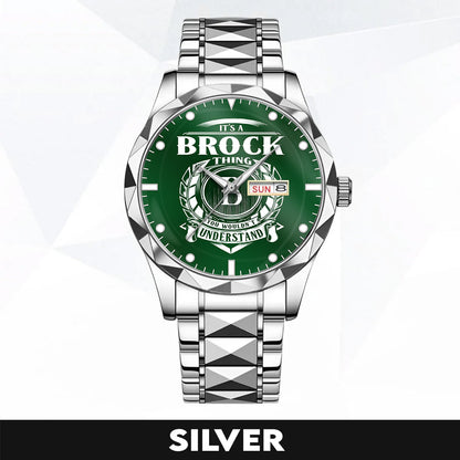 BROCK 79-03 Thing You Wouldn't Understand Watch – Custom Name & Initial Watch