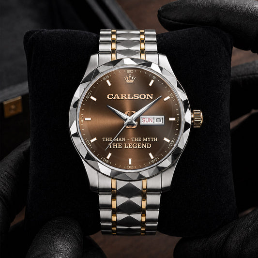 CARLSON H79K-04 Engraved Watches Luxury Alloy-Men For Men Personalized
