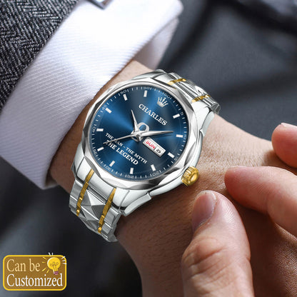 CHARLES H79K-03 Engraved Watches Luxury Alloy-Men For Men Personalized