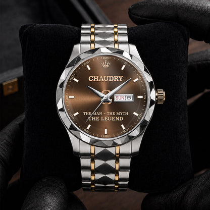CHAUDRY H79K-04 Engraved Watches Luxury Alloy-Men For Men Personalized