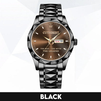 CUTHBERT H79K-04 Engraved Watches Luxury Alloy-Men For Men Personalized