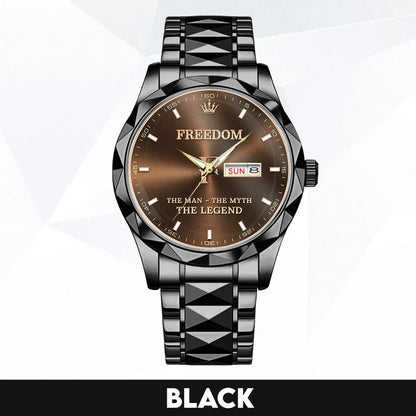 FREEDOM H79K-04 Engraved Watches Luxury Alloy-Men For Men Personalized