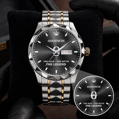 GOODWIN H79K-01 Engraved Watches Luxury Alloy-Men For Men Personalized