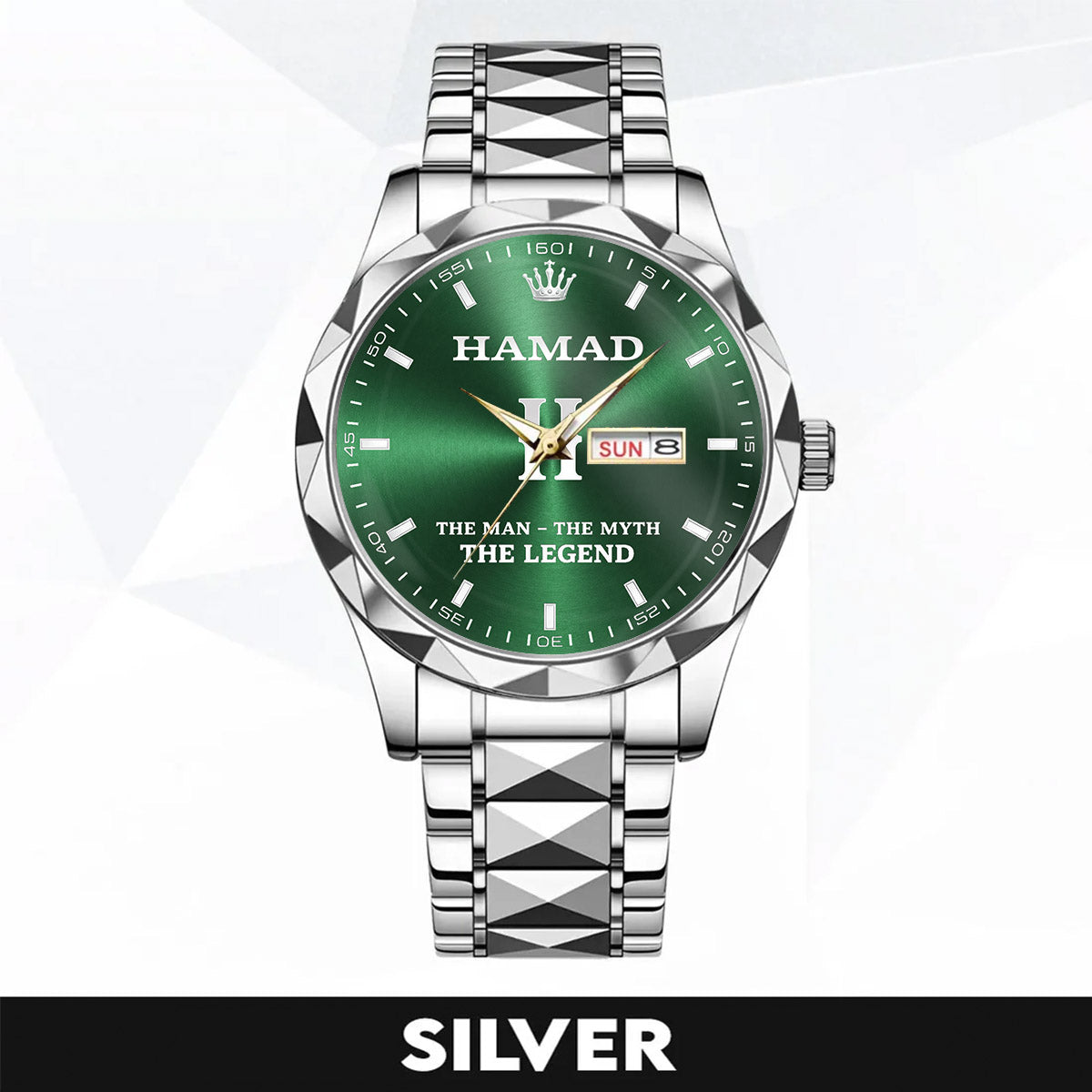 HAMAD H79K-02 Engraved Watches Luxury Alloy-Men For Men Personalized