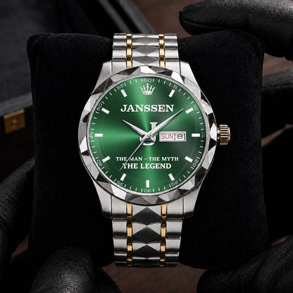 JANSSEN H79K-02 Engraved Watches Luxury Alloy-Men For Men Personalized