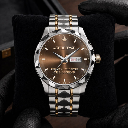 JIN H79K-04 Engraved Watches Luxury Alloy-Men For Men Personalized