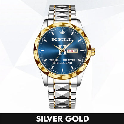 KELL H79K-03 Engraved Watches Luxury Alloy-Men For Men Personalized