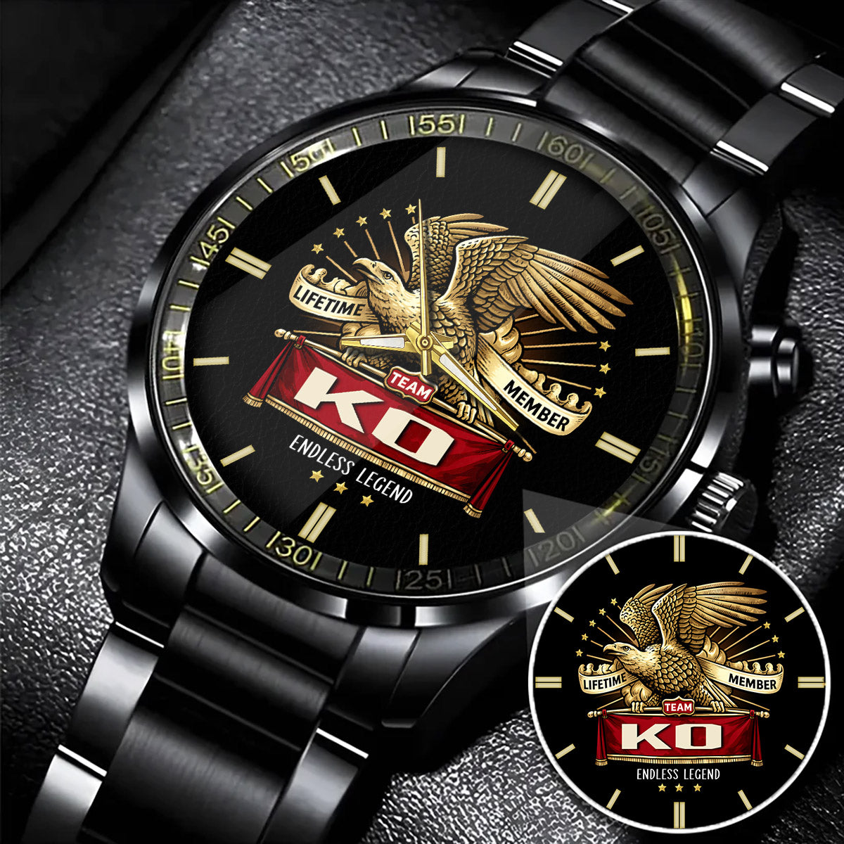 Red Sport Watch - Water Resistant