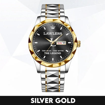 LAWLESS H79K-01 Engraved Watches Luxury Alloy-Men For Men Personalized
