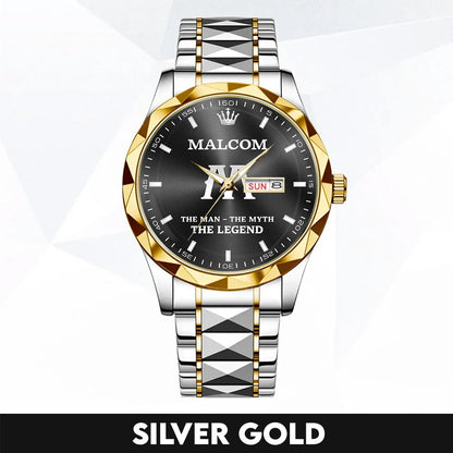 MALCOM H79K-01 Engraved Watches Luxury Alloy-Men For Men Personalized