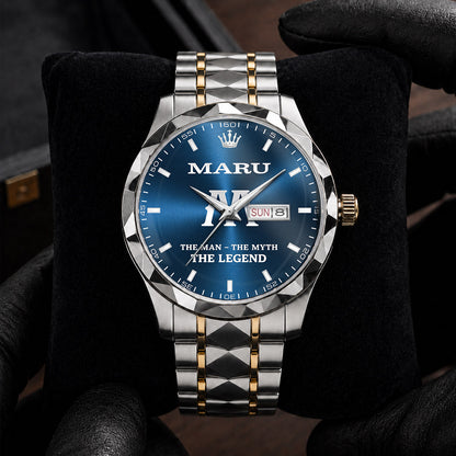 MARU H79K-03 Engraved Watches Luxury Alloy-Men For Men Personalized