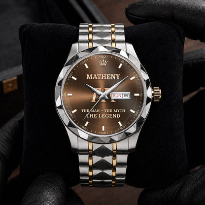 MATHENY H79K-04 Engraved Watches Luxury Alloy-Men For Men Personalized