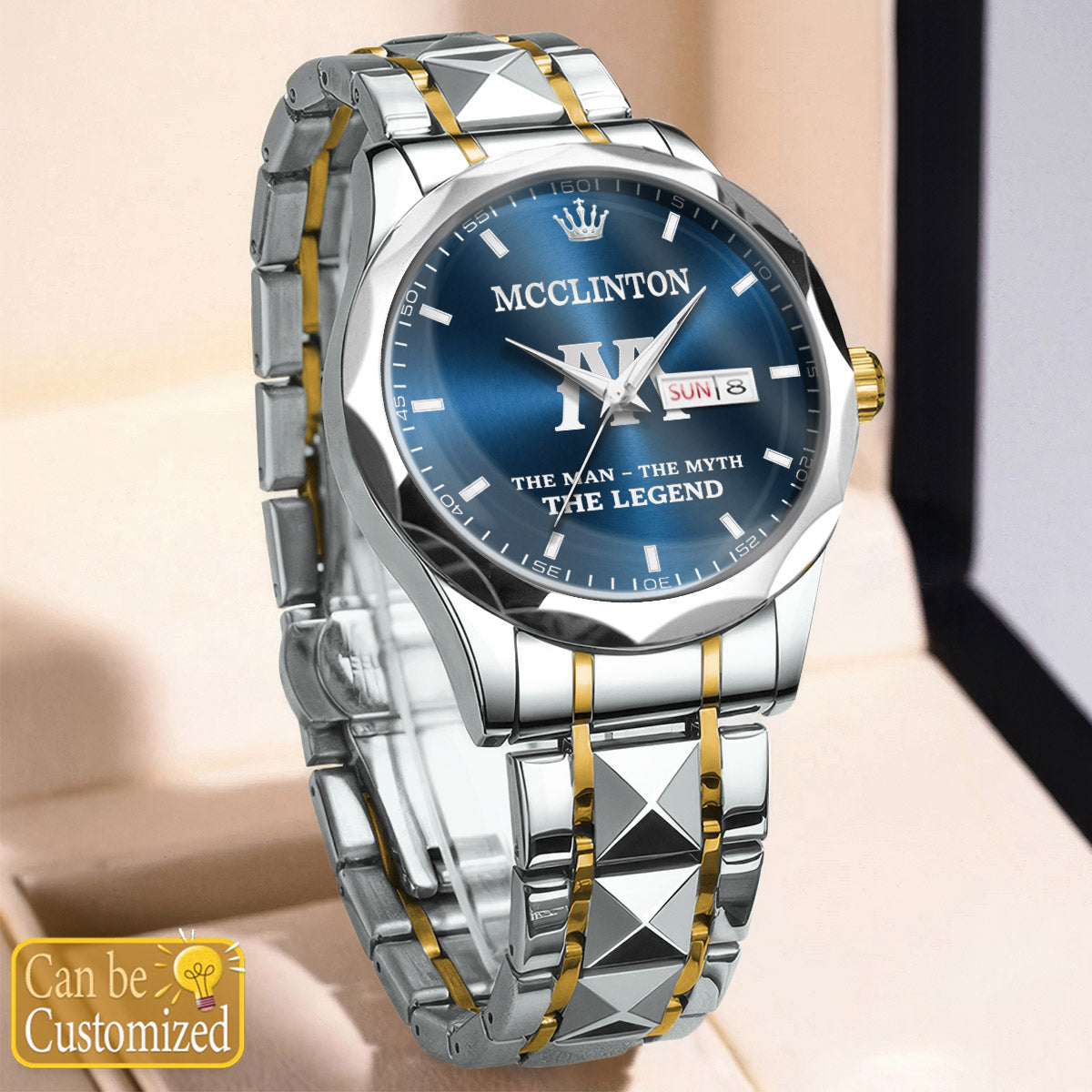 MCCLINTON H79K-03 Engraved Watches Luxury Alloy-Men For Men Personalized