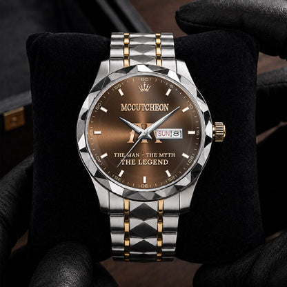 MCCUTCHEON H79K-04 Engraved Watches Luxury Alloy-Men For Men Personalized