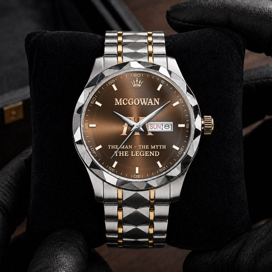 MCGOWAN H79K-04 Engraved Watches Luxury Alloy-Men For Men Personalized