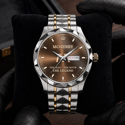 MCHENRY H79K-04 Engraved Watches Luxury Alloy-Men For Men Personalized