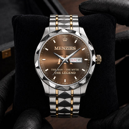MENZIES H79K-04 Engraved Watches Luxury Alloy-Men For Men Personalized