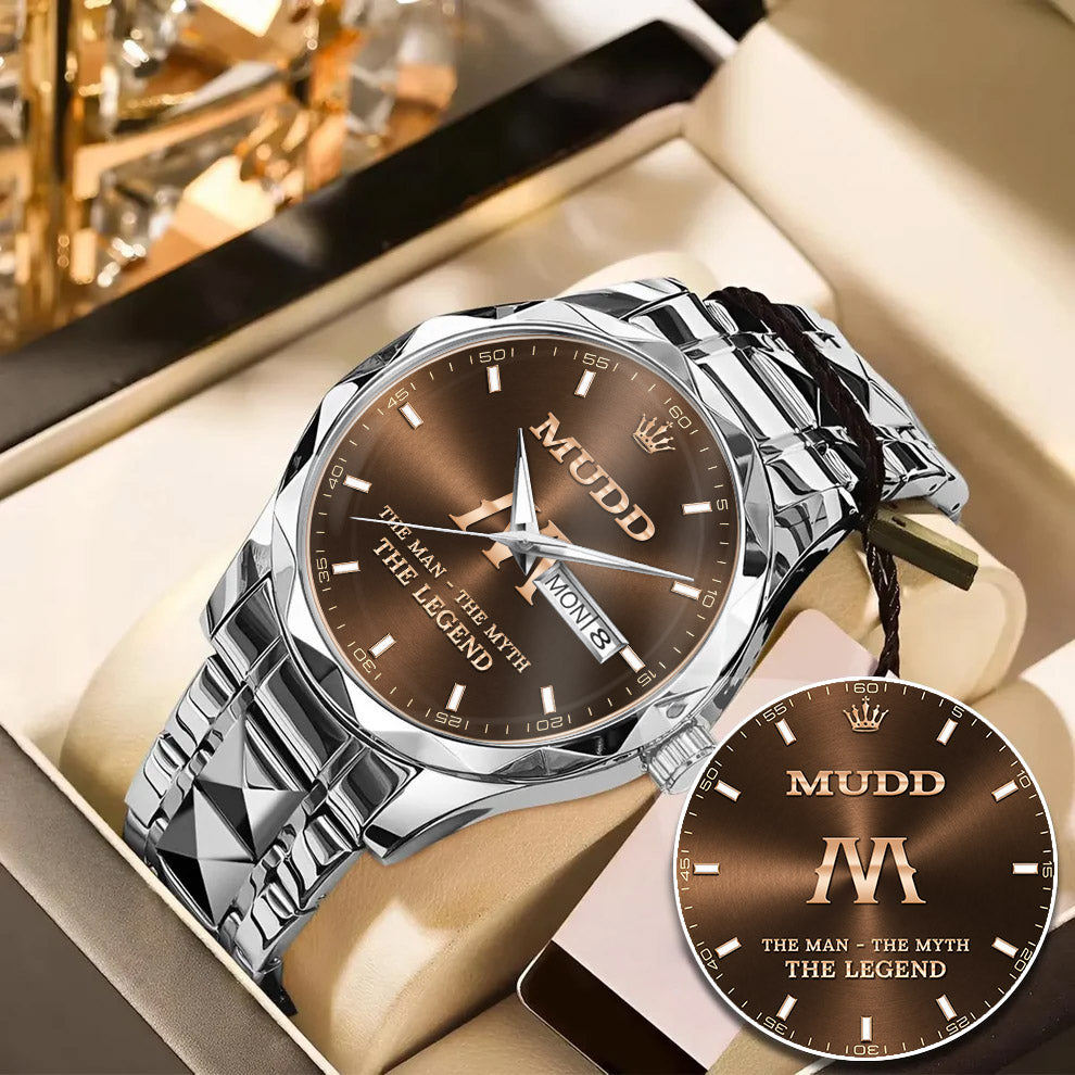 MUDD H79K-04 Engraved Watches Luxury Alloy-Men For Men Personalized