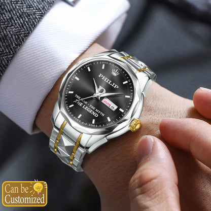 PHILIP H79K-01 Engraved Watches Luxury Alloy-Men For Men Personalized