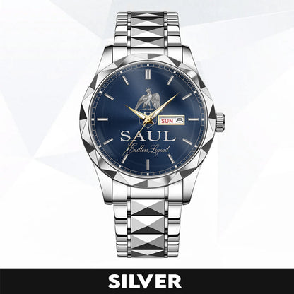 SAUL HH79-K05 Custom Engraved & Personalized Watches for Men